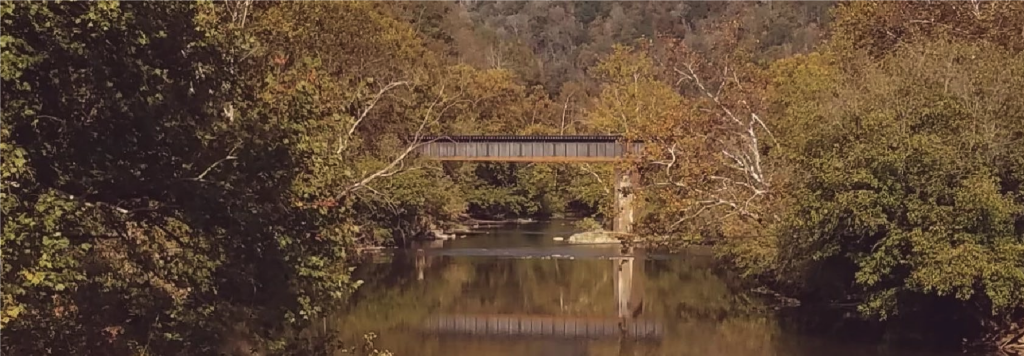 Coal dust and fragments have been documented entering the Clinch River at multiple rail crossings, such as this bridge in Artrip, Virginia. photo from petition filed by Public Justice and Appalachian Mountain Advocates